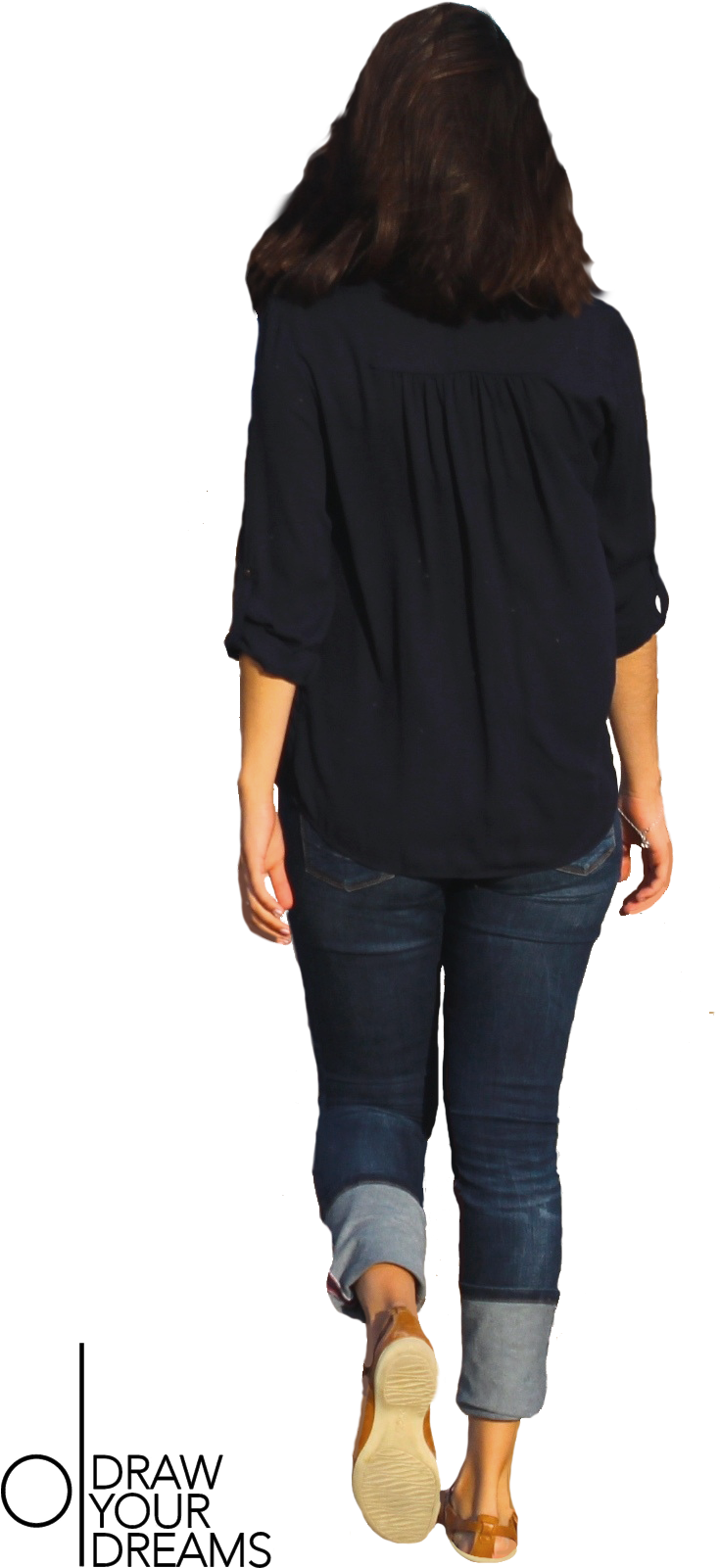 Personas Drawyourdreams - Draw Your Dreams People Png (875x1739), Png Download