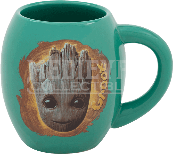 Guardians Of The Galaxy Vol 2 Groot Oval Mug - Marvel Guardians Of The Galaxy Volume 2 (681x681), Png Download