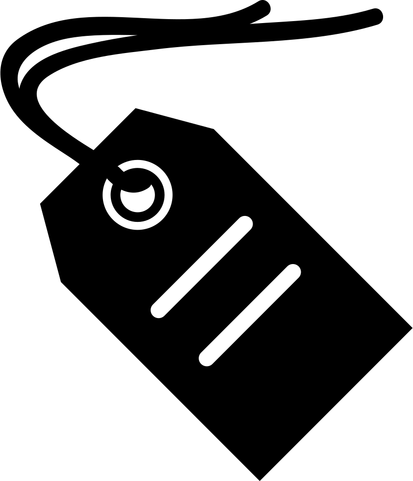 Label Tag With White Details And String Comments - Icon (842x980), Png Download