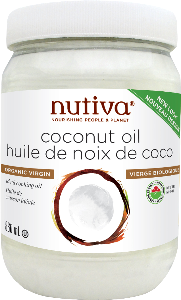 Nutiva - Organic Refined Coconut Oil - 23 Oz. (853x1234), Png Download