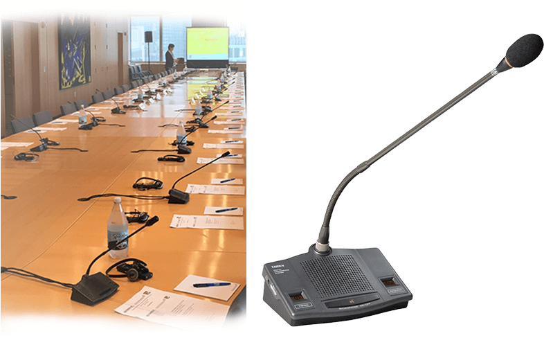 Wiredmicrophones Image - Conference Ptt Mic Systems (800x520), Png Download