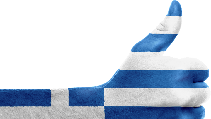 The Greek Purchasing Managers' Index Was - Grecia Bandera (720x405), Png Download