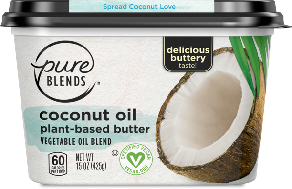 Coconut Oil - Pure Blends Avocado Oil Spread (598x386), Png Download