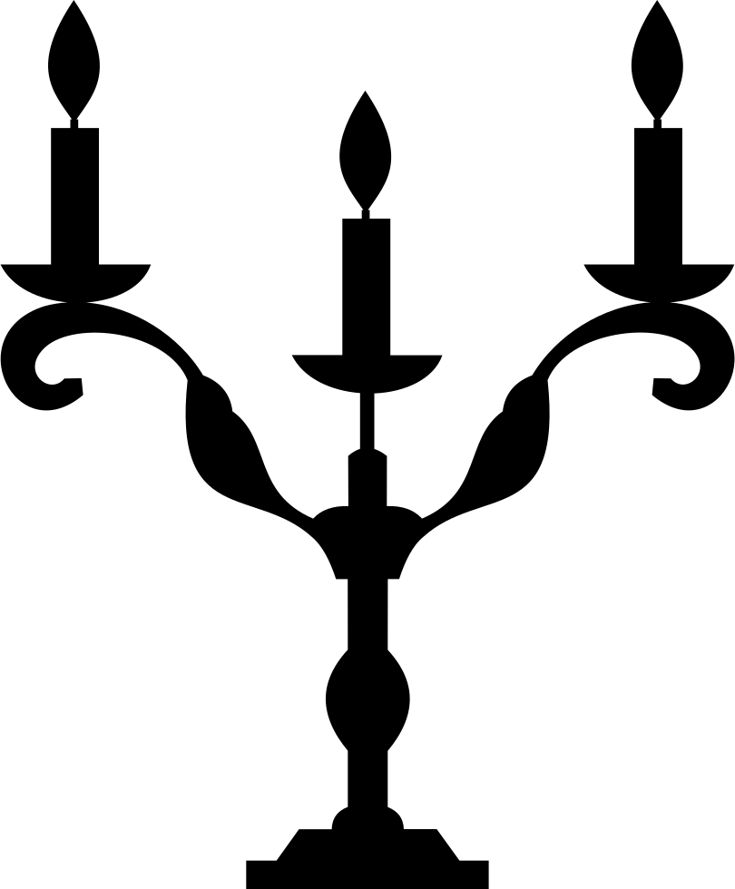 Candlestick Comments - Candelabro Halloween (810x980), Png Download
