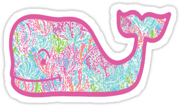 Lily Pulitzer Vineyard Vines Whale By Foreversarahx - Transparent Vineyard Vines Whale (375x360), Png Download