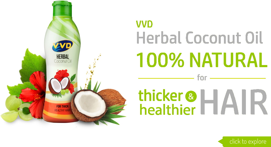 Herbal Coconut Hair Oil - Vvd Coconut Hair Oil - Free Transparent PNG ...