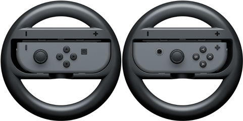 Nintendo Switch Accessory Joy-con Wheel Pair - Mario Kart 8 Deluxe Wheel (480x320), Png Download