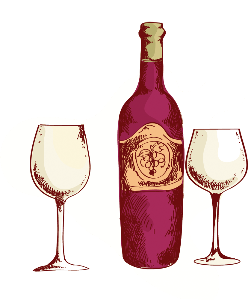 Red Wine Dessert Wine White Wine Wine Glass - Vector Wine Glass Png (1000x1000), Png Download