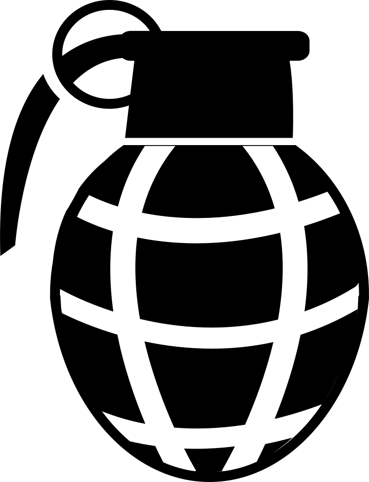 Hand Grenade - - Granat Vector (750x980), Png Download