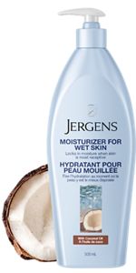 Oil-infused Moisturizer With Refreshing Coconut Oil - Jergens Moisturizer For Wet Skin With Coconut Oil (150x300), Png Download