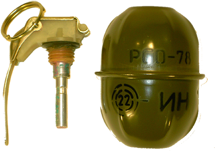 Defensive Hand Granade Rgo-78 - Rgo 78 (500x310), Png Download