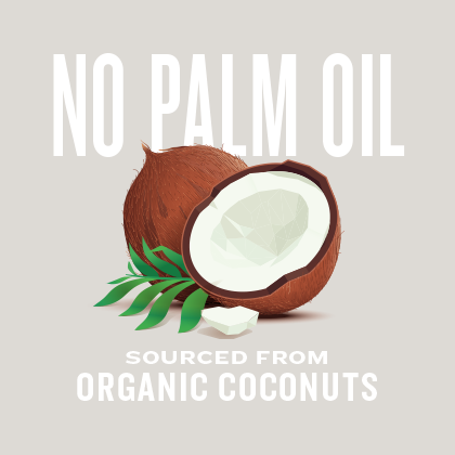 Natural Force Mct Oil Contains No Palm Oil And Is Sourced - Coconut Oil Illustration (420x420), Png Download