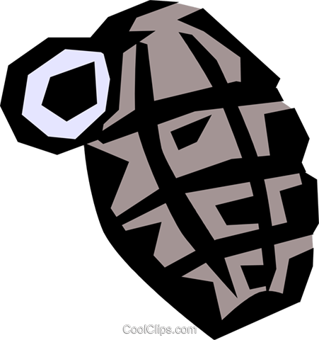 Hand Grenade Royalty Free Vector Clip Art Illustration - Clip Art (451x480), Png Download