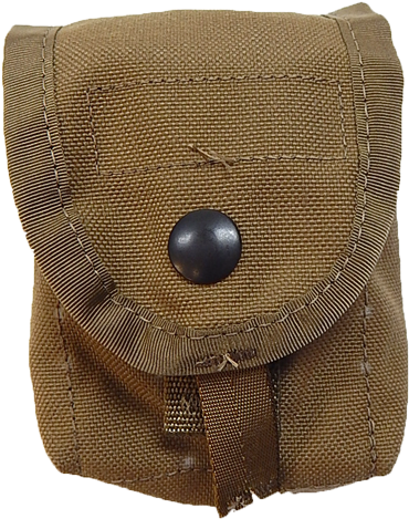 New Molle Ii Hand Grenade Pouches - Military Outdoor Clothing Previously Issued Us Gi Coyote (556x600), Png Download