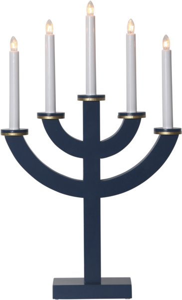 Candlestick Toarp - Curved Candleholder Toarp Blue (600x600), Png Download