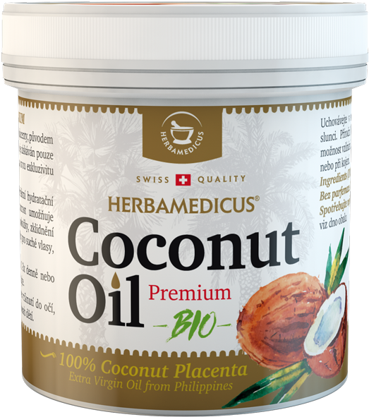 Coconut Oil Premium For Skin Use - Herbamedicus (532x607), Png Download