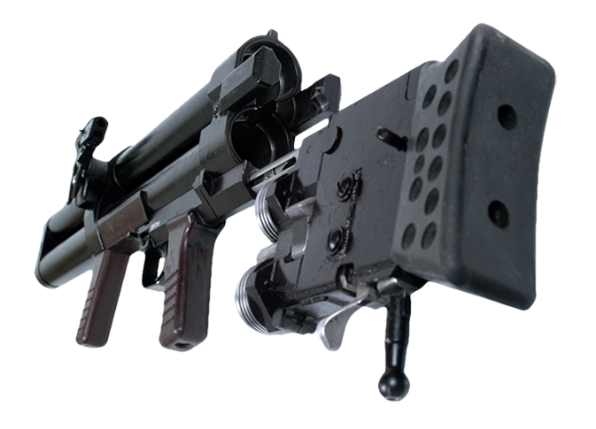 Dp64 Hand-held Grenade Launcher - Dp 64 Grenade Launcher (700x500), Png Download