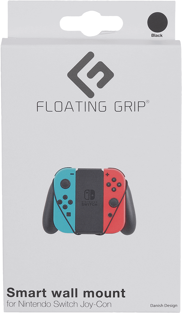 Wall Mount For Switch Joy-con By Floating Grip® - Floating Grip Playstation 4 Pro Wall Mount Sort (1200x1200), Png Download
