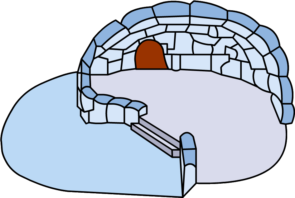 Snown Backyard Igloo Igloo Icon Id 30 - Club Penguin Inside Of Igloo (973x675), Png Download