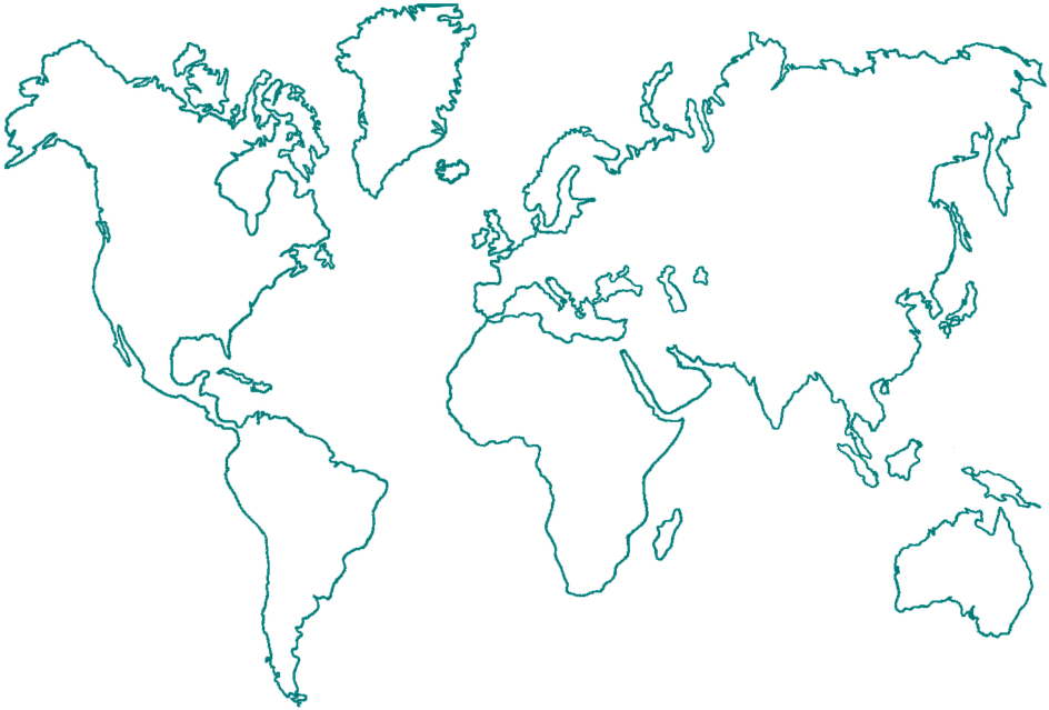 Mapa Mundi Png Transparente - World Map Contour Lines (960x571), Png Download