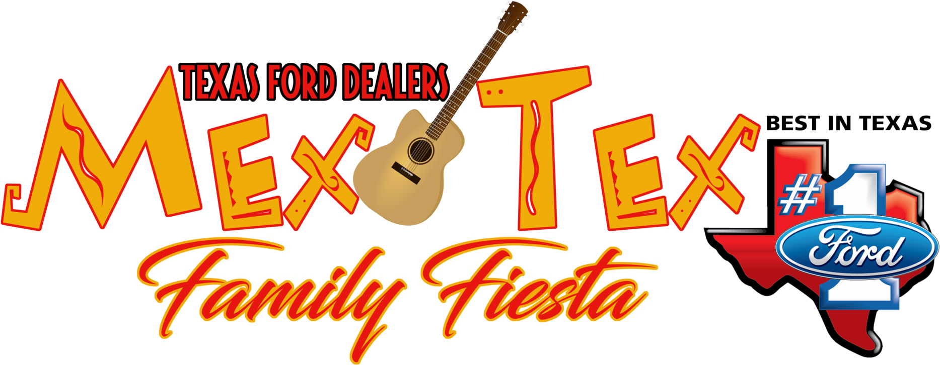 Texas Ford Dealers Mx-tx Family Fiesta Day 2, Jimmy - Mex Tex Family Fiesta 2018 (2048x884), Png Download