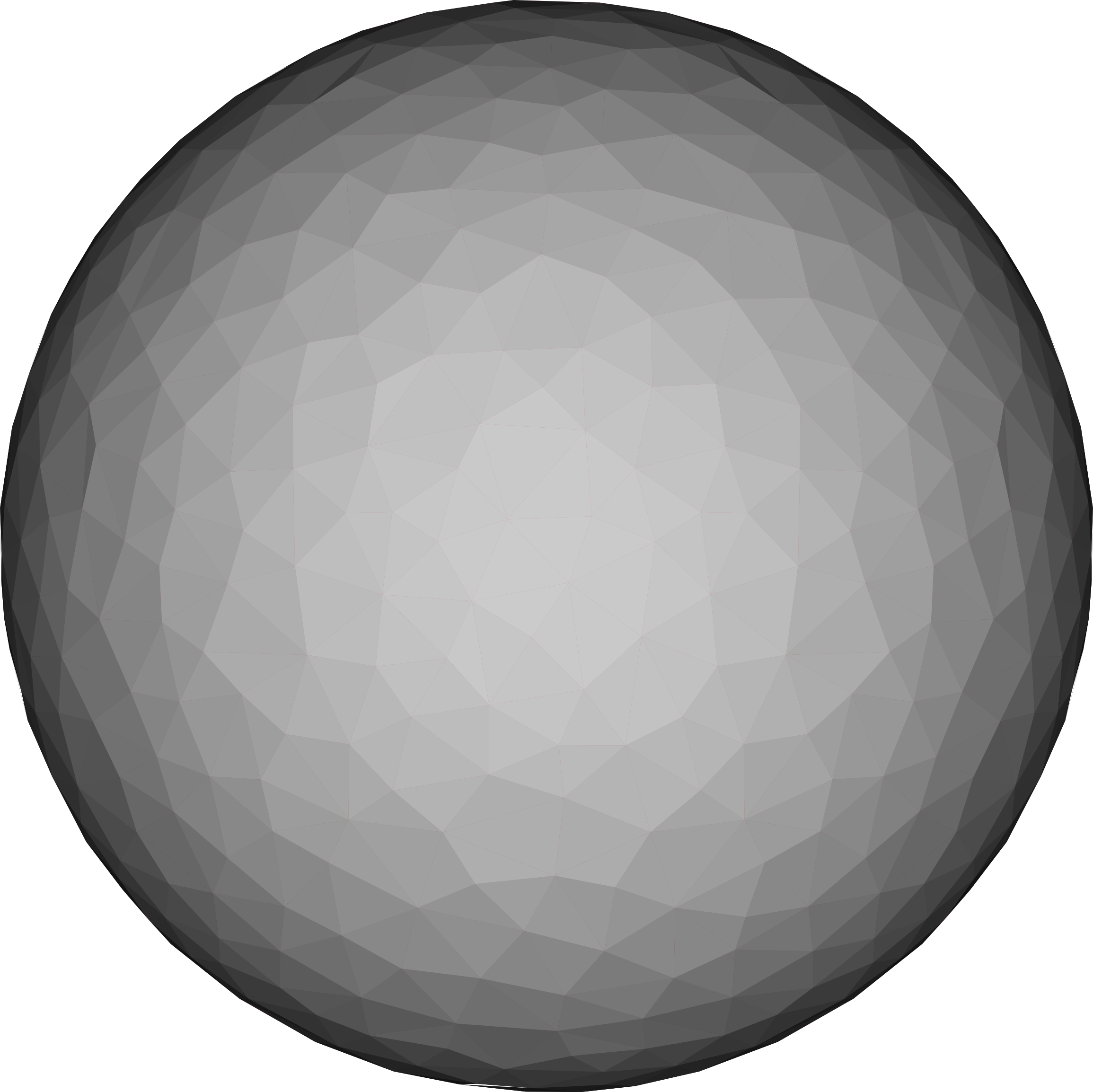 Big Image - Low Poly Sphere Png (2310x2308), Png Download
