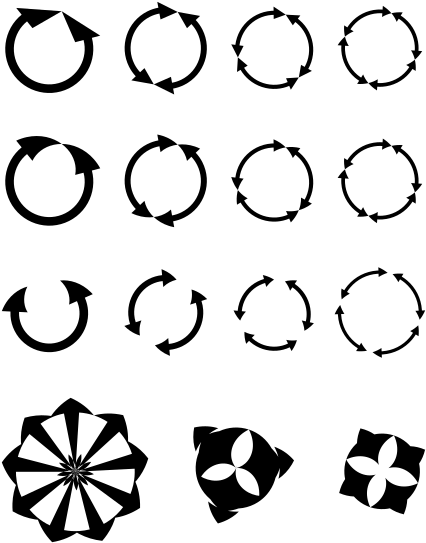 Tuto Inkscape - Cercle Flèche (483x600), Png Download