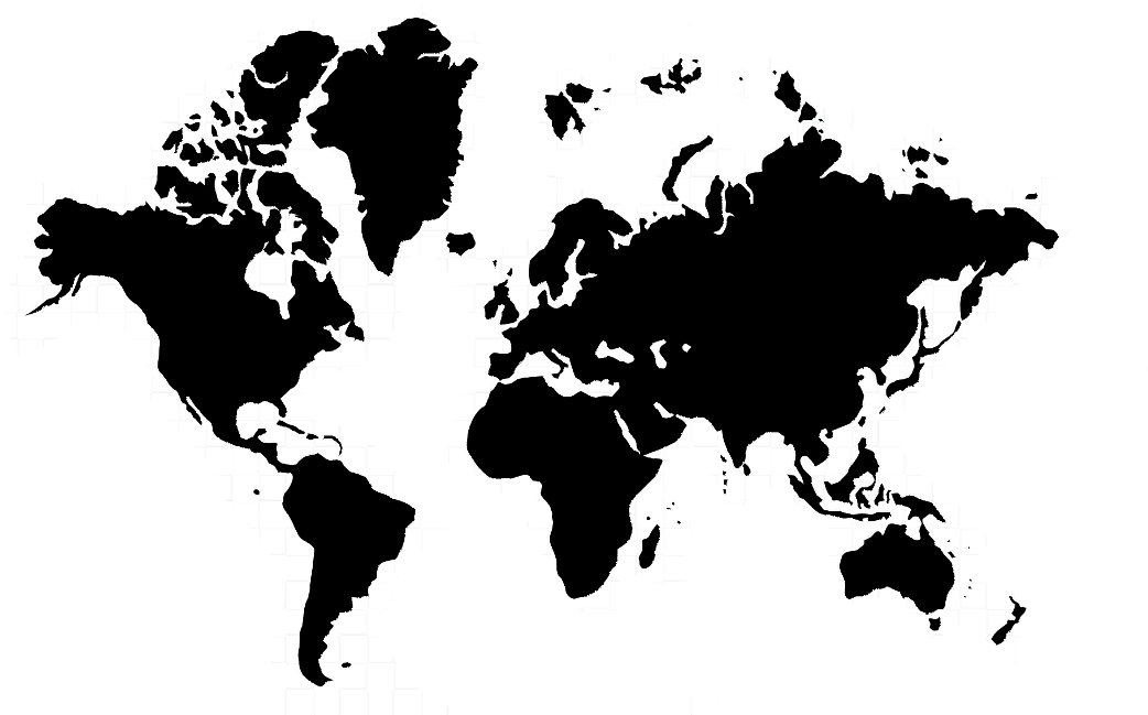Travel - World Map Black Png (1100x650), Png Download