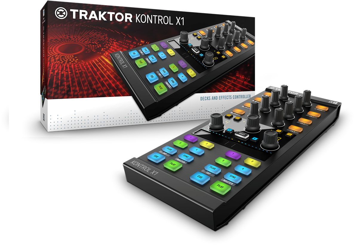 Traktor Kontrol X1 Mk2 Packshot And Hardware Shadow - Native Instruments Kontrol X1 Mk2 (1200x824), Png Download