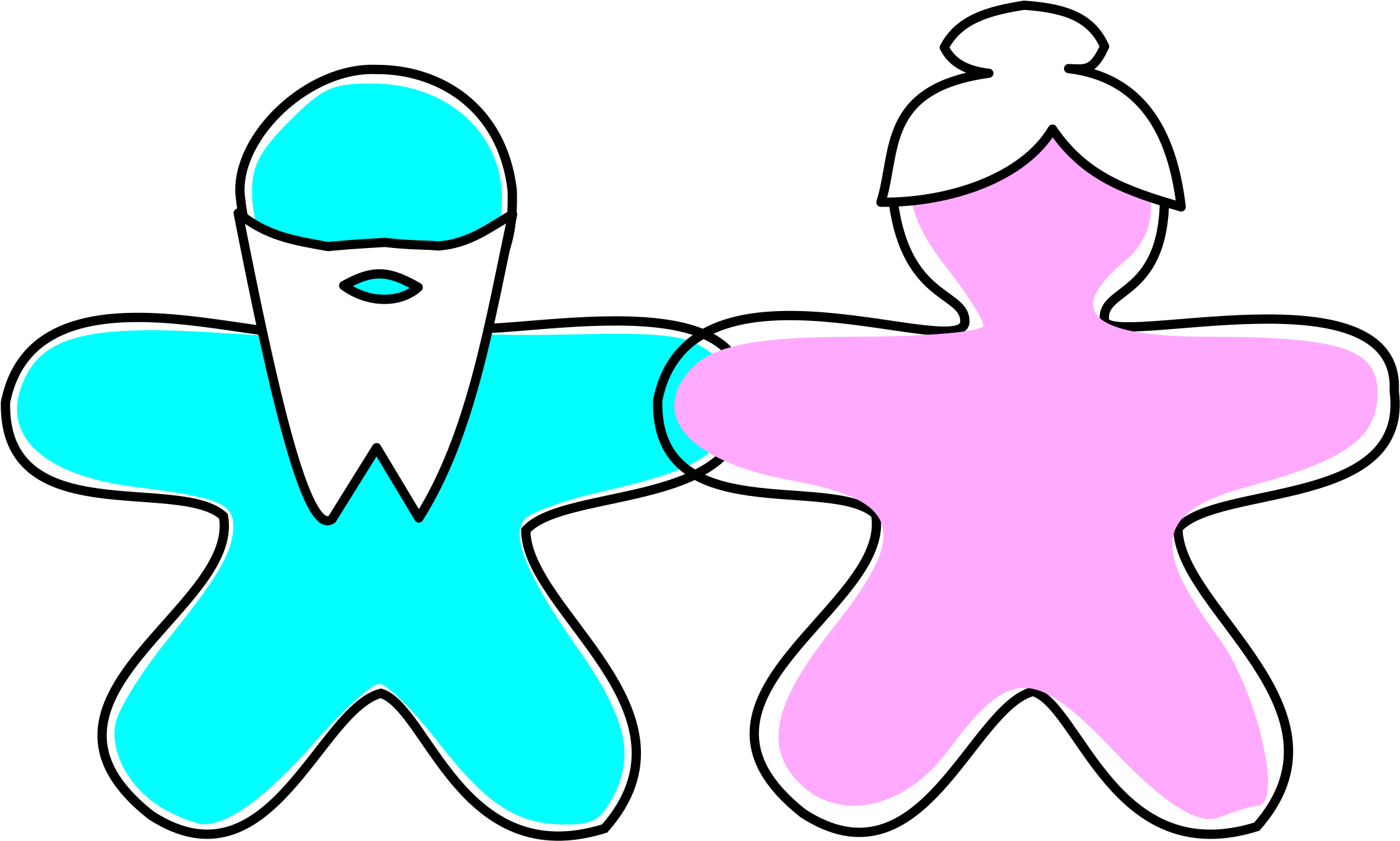 This Free Icons Png Design Of Gingerbread Grandparents (2400x1498), Png Download