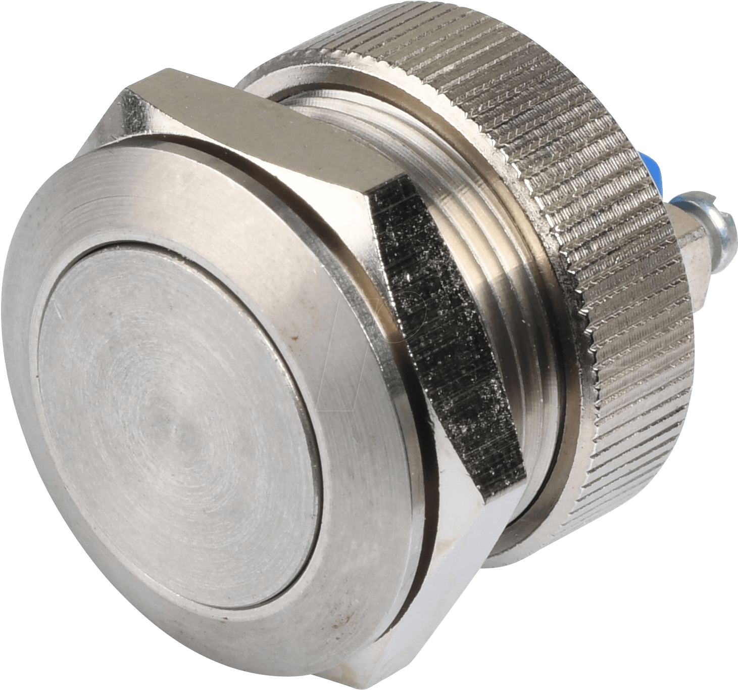 Av Button, Ø 19 Mm Stainless Steel With Knurled Nut - Av Button, Ø 19 Mm Stainless Steel (1560x1422), Png Download