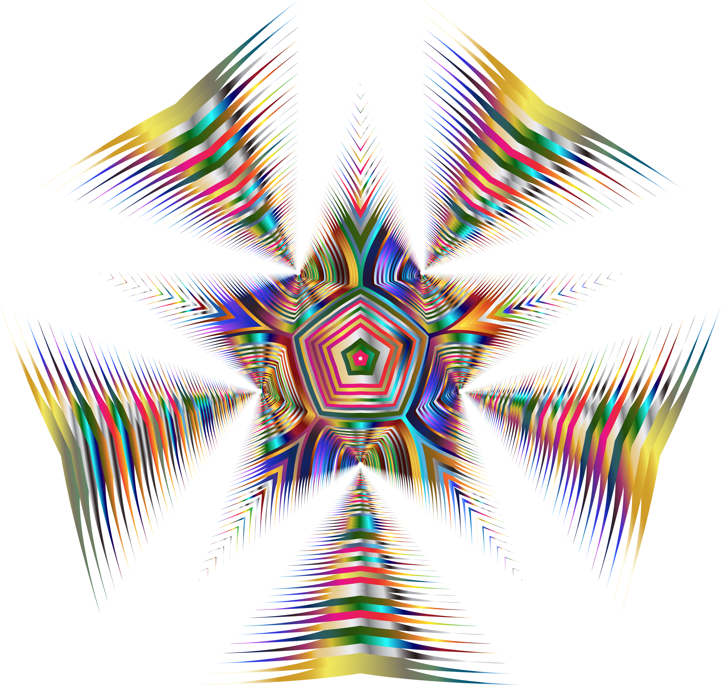 Big Image - Psychedelic Star Png (2310x2196), Png Download