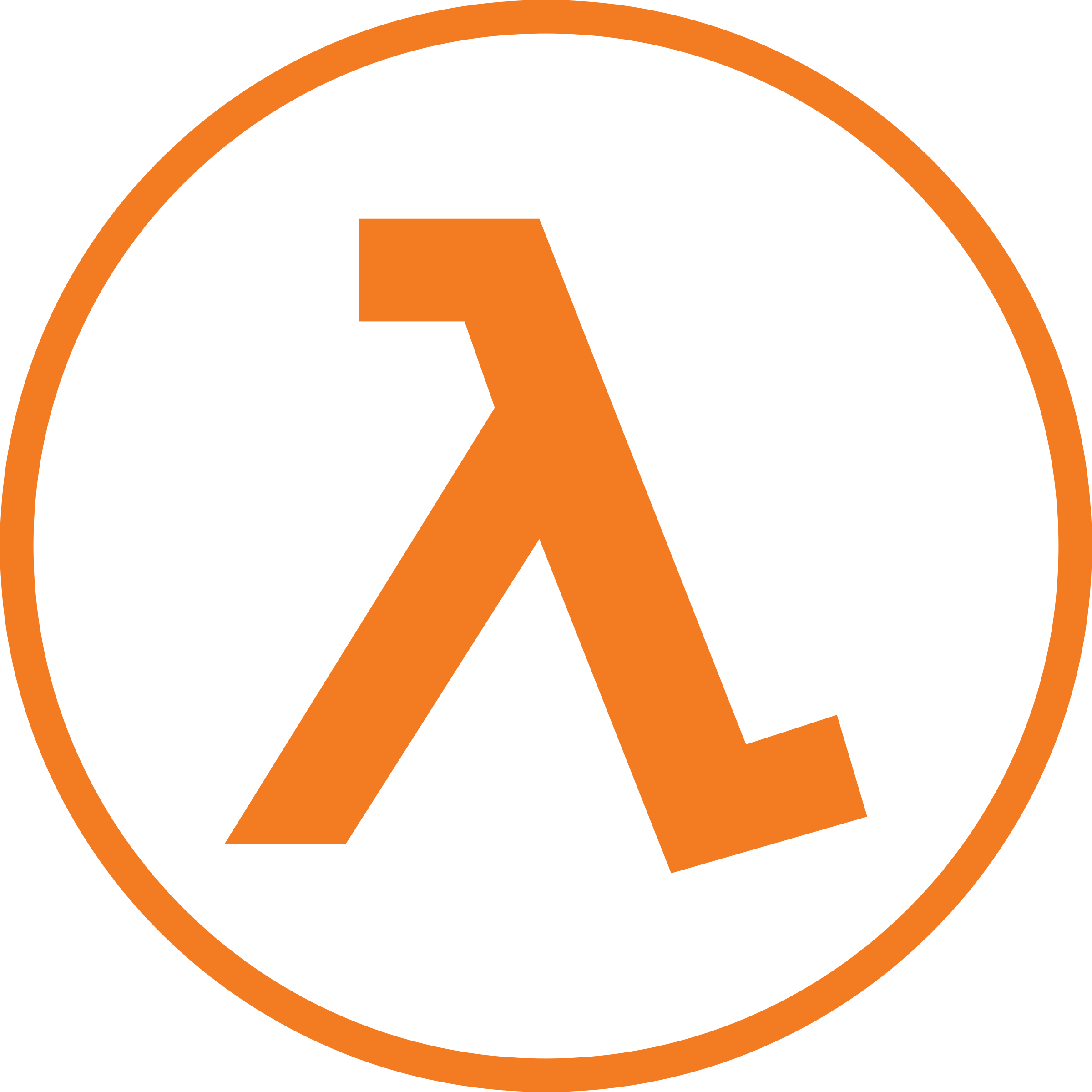 Half Life Logo Png Transparent - Lambda Half Life Logo (2400x2400), Png Download