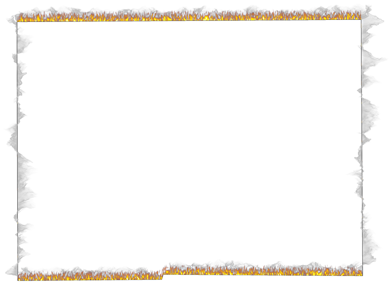 A Flame And Smoke Outline Map Of Hardee - Picture Frame (768x557), Png Download