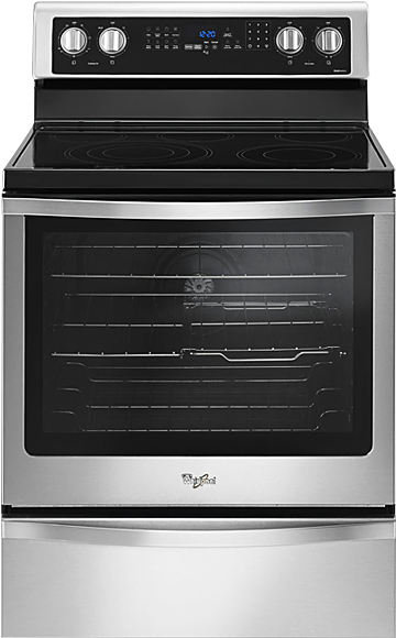 Image For Whirlpool Freestanding Radiant Range - Whirlpool 6.4 Cu. Ft. Freestanding Electric Range (519x804), Png Download