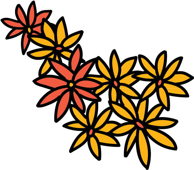 Dead Flower Clip Art - Day Of The Dead Flowers Png (649x559), Png Download