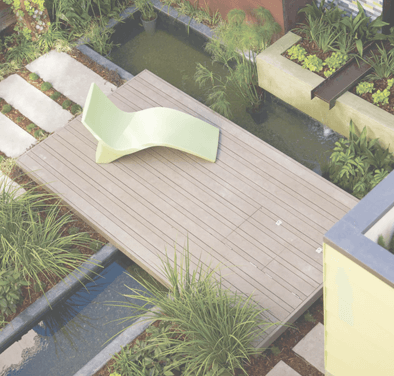 Modern Garden Landscape (394x376), Png Download