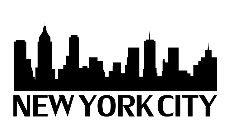 Transparent Nyc Silhouette - New York City Building Silhouette (736x441), Png Download
