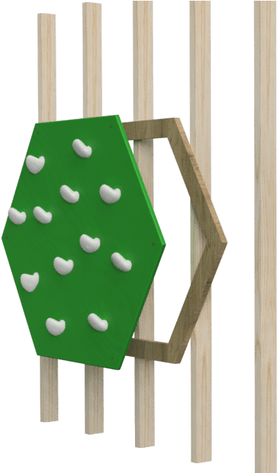 Mounting Glowholds Hex Panel - Plywood (421x678), Png Download