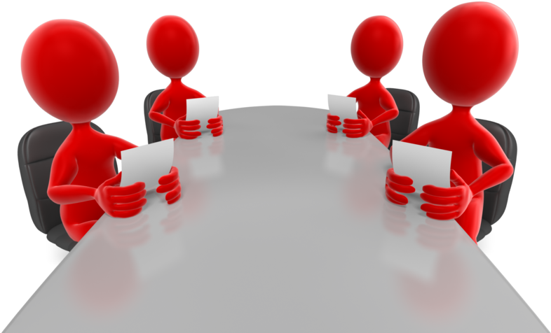 Picture - Stick Figure Meeting Png (800x515), Png Download