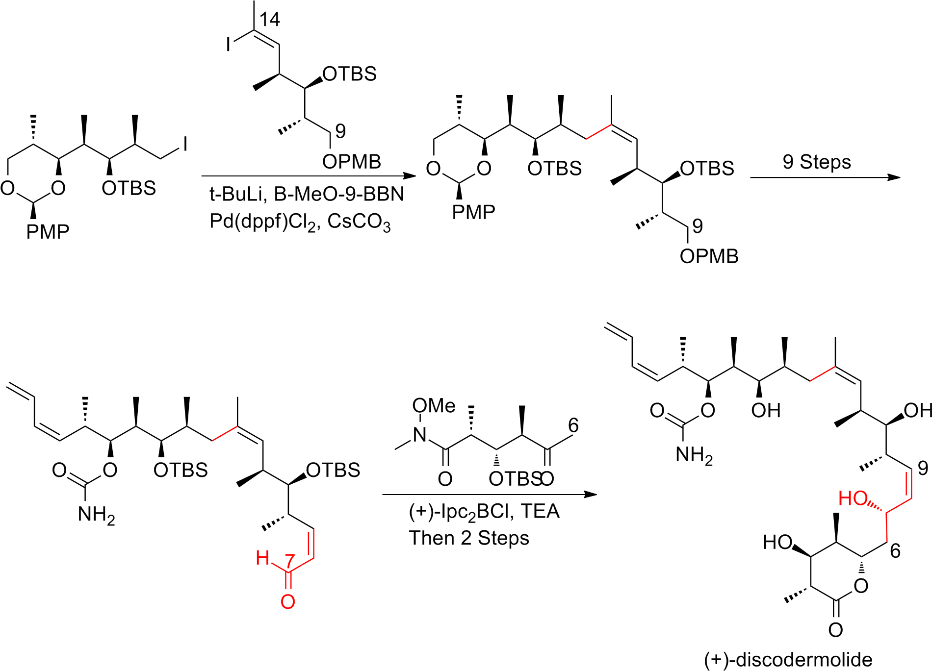 The Novartis 60 G Total Synthesis Of Discodermolide - +- Discodermolide (1921x1387), Png Download