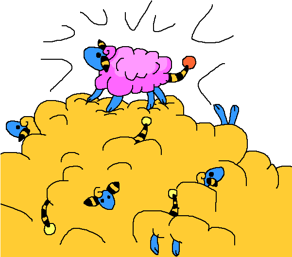 Mareep - Cartoon (600x600), Png Download