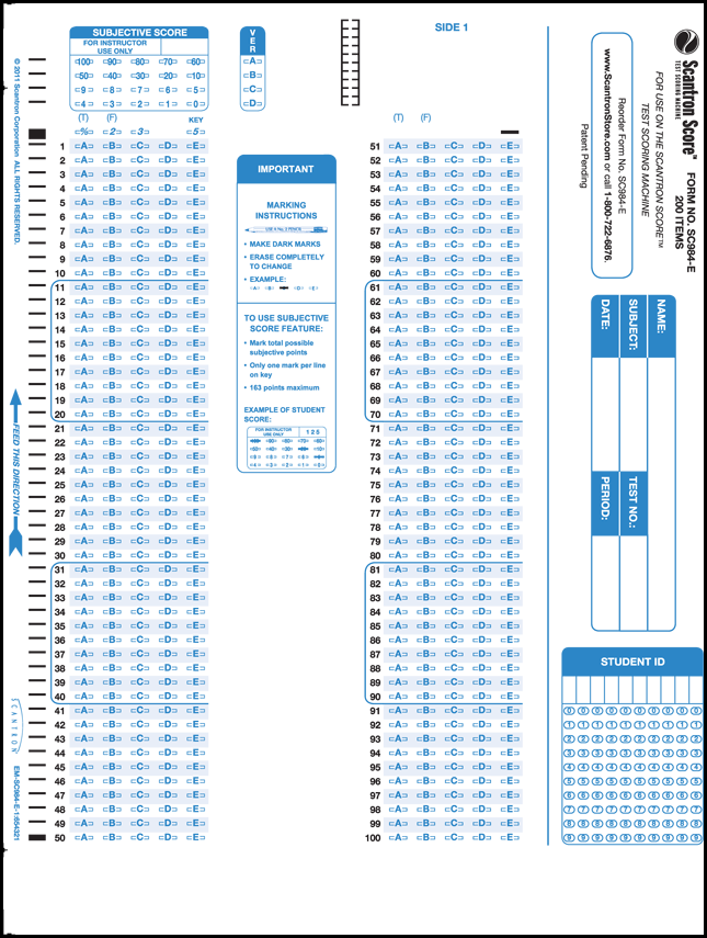 Scanform-100-5/50, 882 E Compatible, 5 Individual Packs (645x855), Png Download