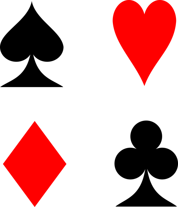 Playing Cards, Cards, Suit, Spades, Hearts, Diamonds - Playing Cards (618x720), Png Download