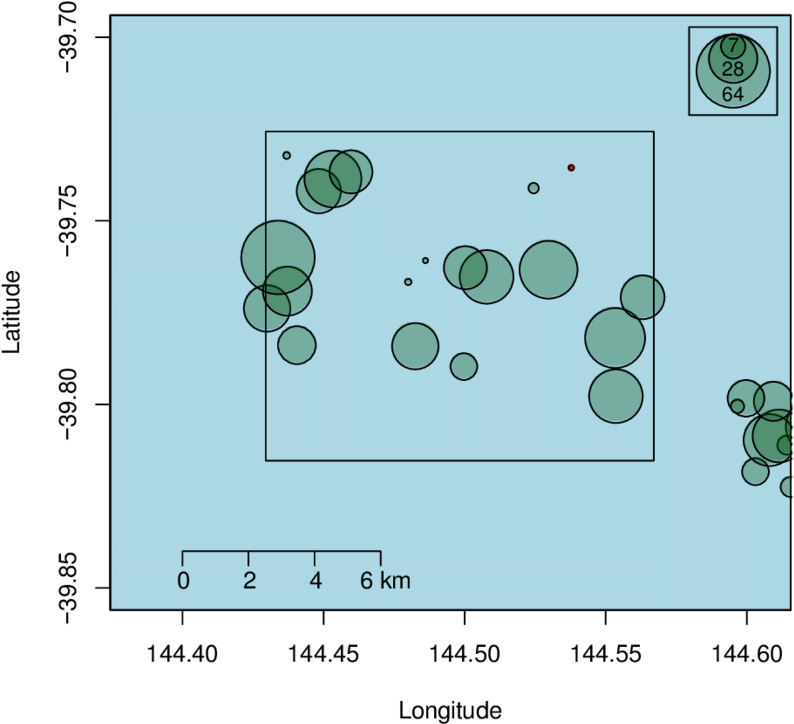 Scallop Density Within The Defined Stratum Of The Flinders - Diagram (850x737), Png Download