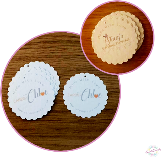 Business Logo Tags Scallop Round - Cupcake (600x600), Png Download