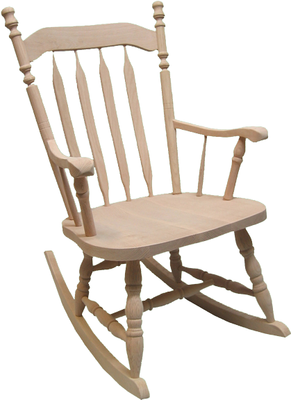 Colonial Bent Arrow Rocking Chair - Rocking Chair (457x600), Png Download