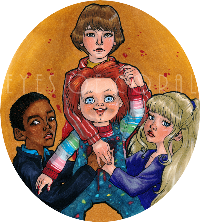 Horror Art, Horror Movies, Child, Doll, Play, Story - Chucky Their Friend To The End (692x777), Png Download