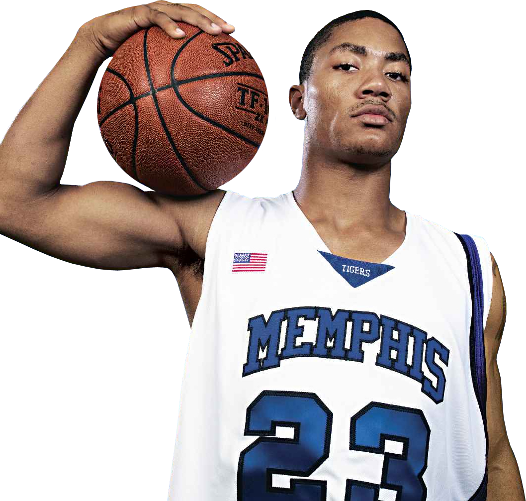 A - Derrick Rose Memphis (1058x1007), Png Download