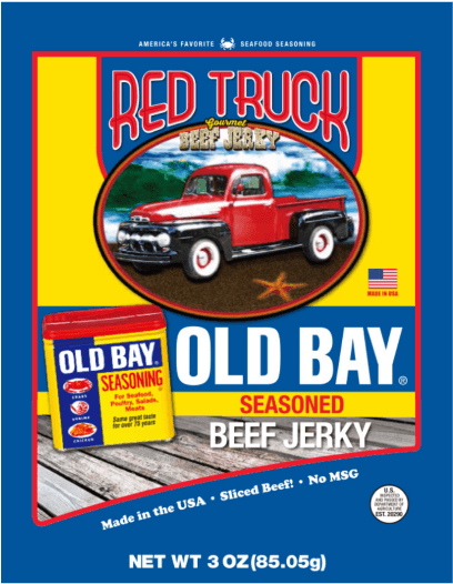 Red Truck Old Bay Jerky (450x600), Png Download